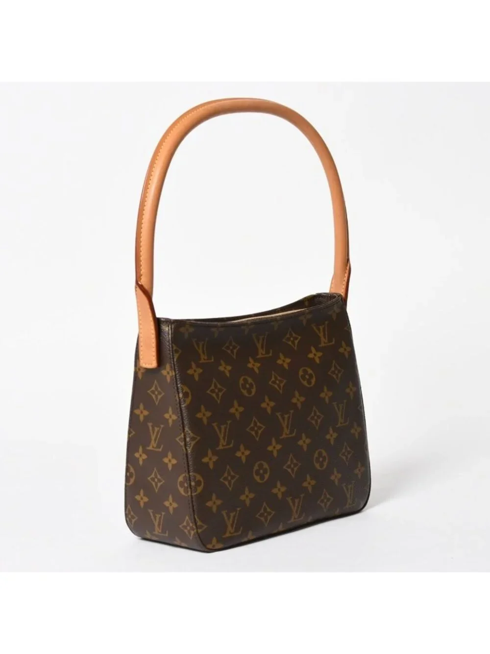 Louis Vuitton Looping MM Bag Monogram Leather Brown Gold